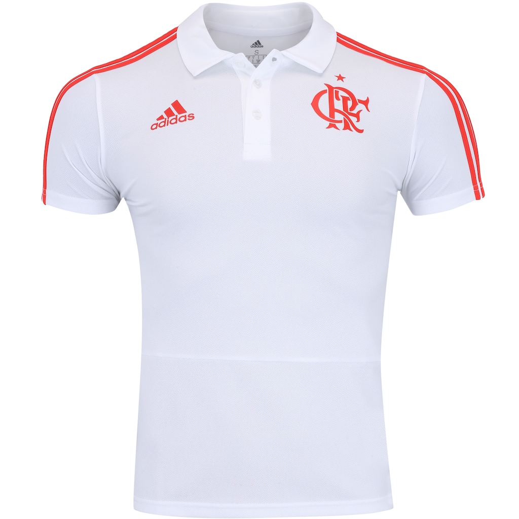 Camisa Polo do Flamengo Viagem 2018 adidas - Masculina - Foto 1
