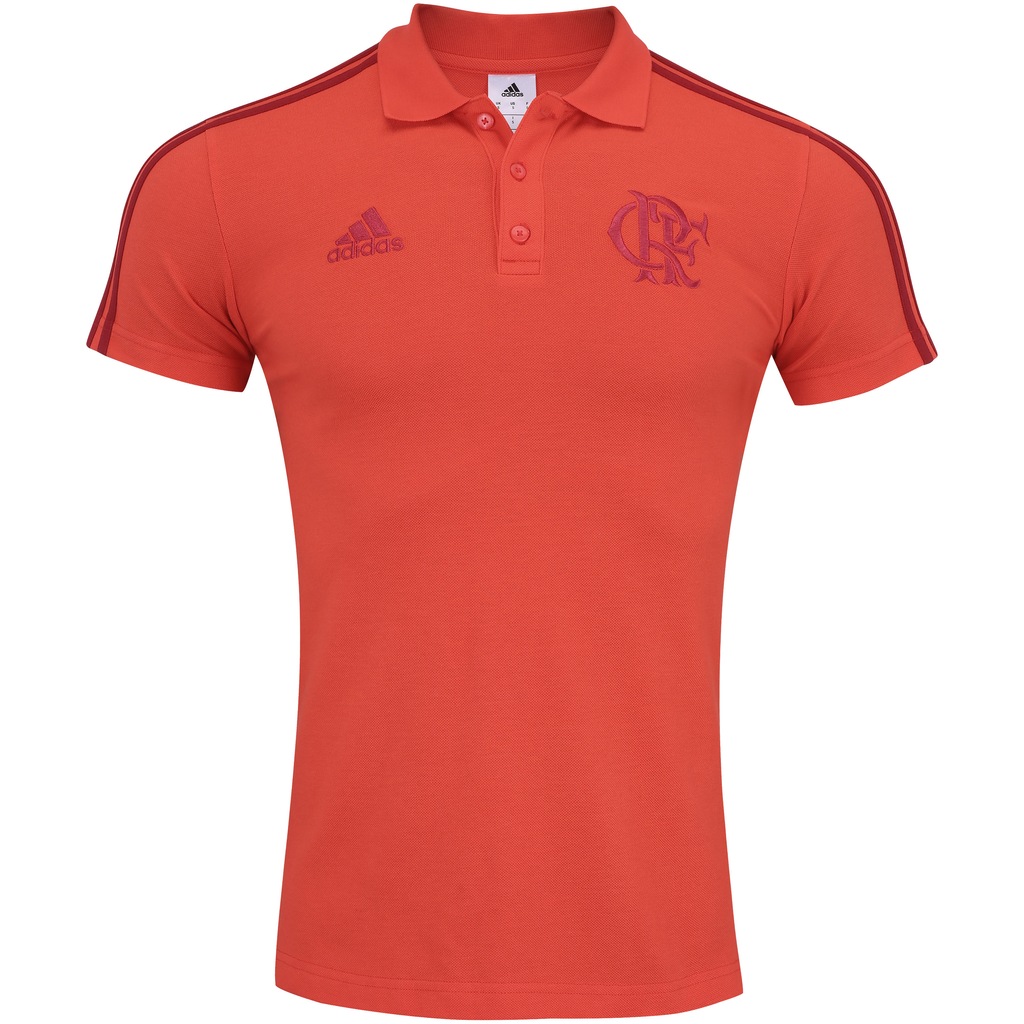 Camisa Polo do Flamengo 3S 2018 adidas - Masculina - Foto 1