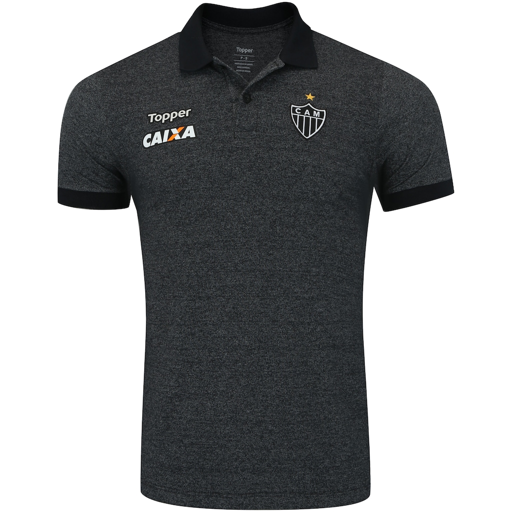 Camisa Polo do Atlético-MG Viagem Comissão Técnica 2018 Topper - Masculina - Foto 1