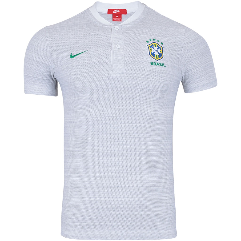 Camisa Polo da Seleção Brasileira 2018 Nike Pique - Masculina - Foto 1