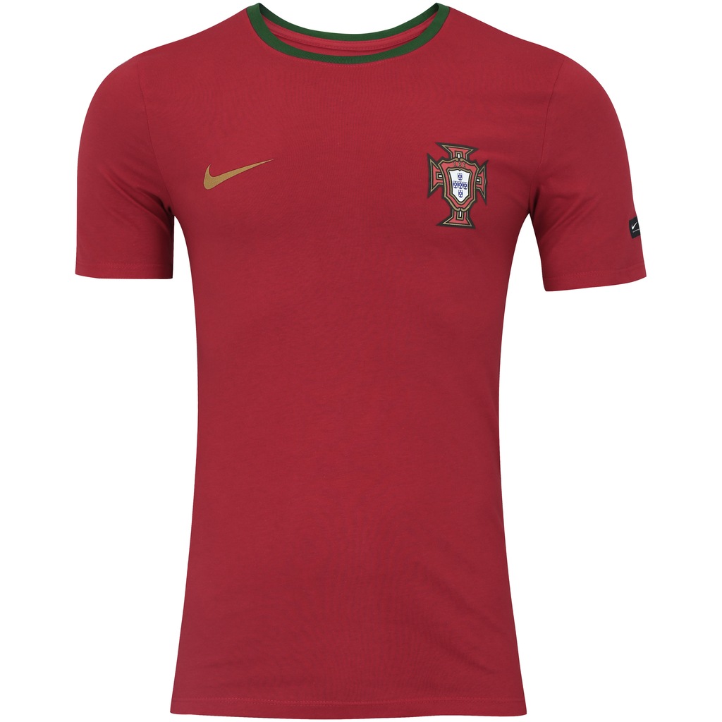 Camiseta Portugal 2018 Crest Nike - Masculina - Foto 1