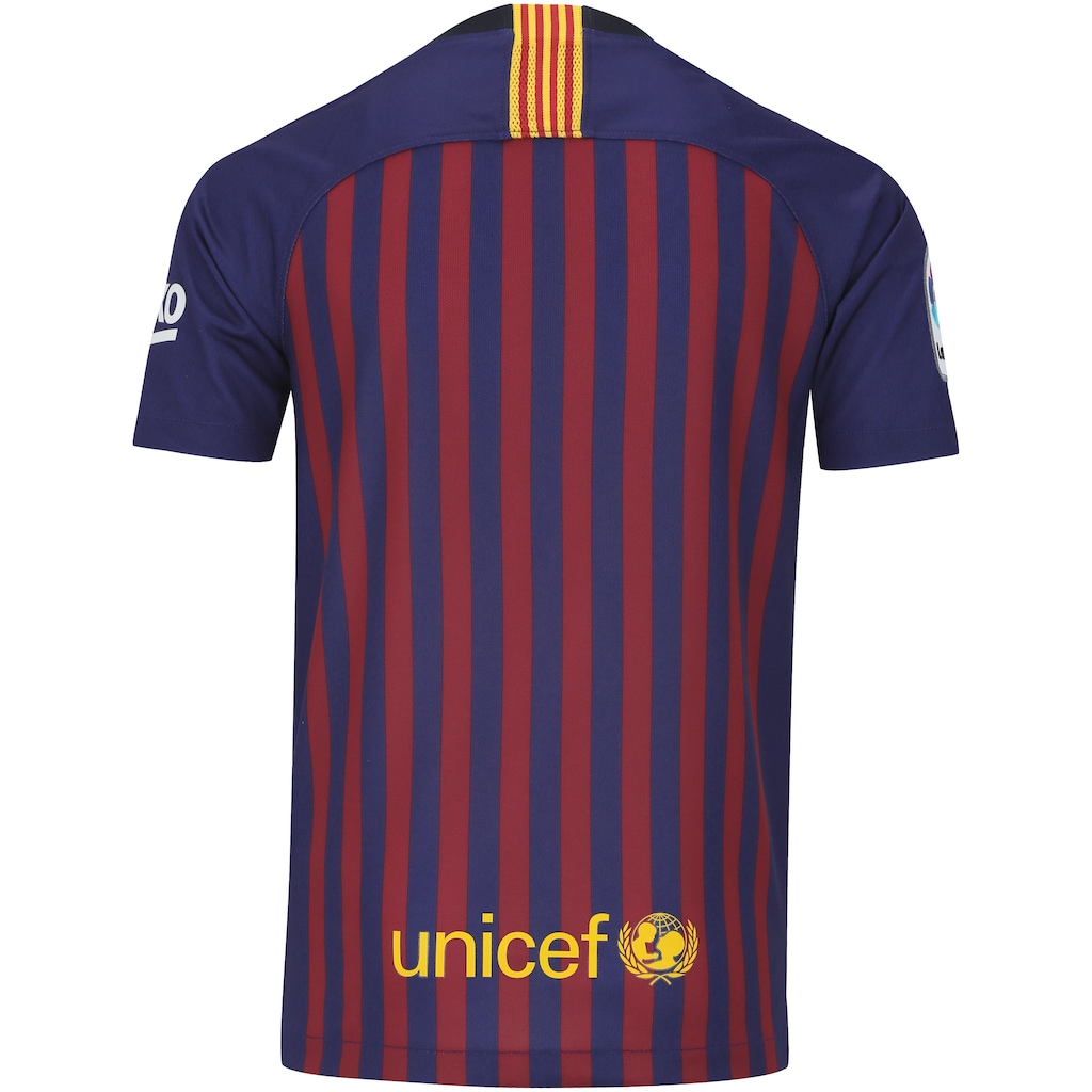 Camisa Barcelona I 18/19 Nike - Infantil - Foto 2