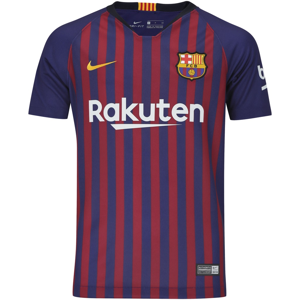 Camisa Barcelona I 18/19 Nike - Infantil - Foto 1