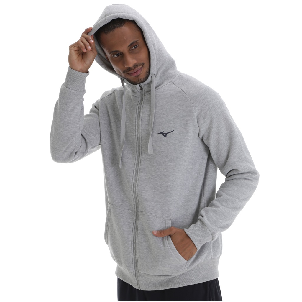 Jaqueta de Moletom com Capuz Mizuno Soft - Masculina - Foto 2