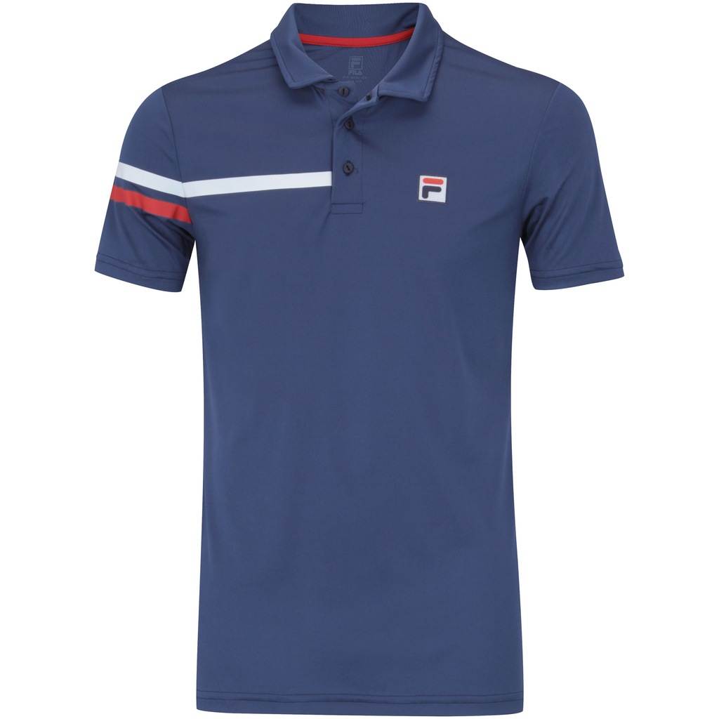 Camisa Polo com Proteção Solar UV Fila Bands - Masculina - Foto 1