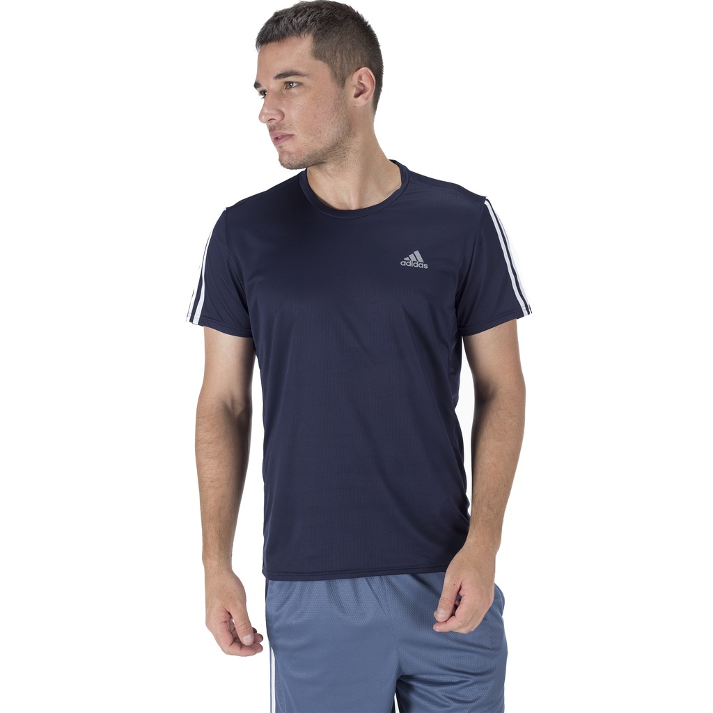 Camiseta adidas Run 3S Tee - Masculina - Foto 2