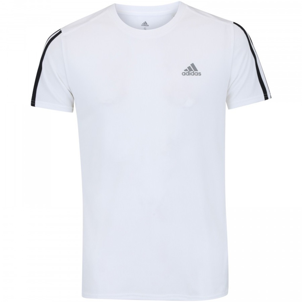 Camiseta adidas Run 3S Tee - Masculina - Foto 1