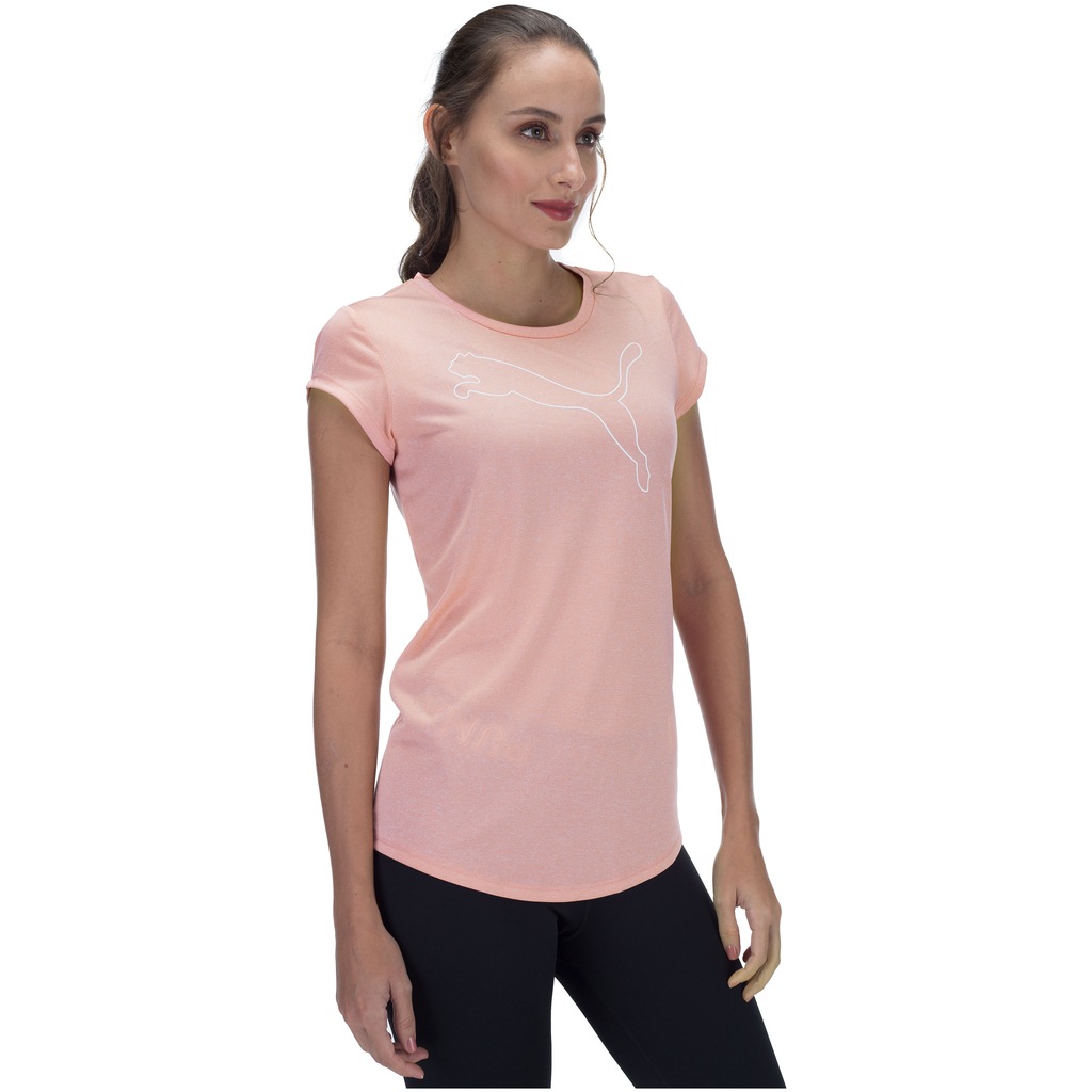 Camiseta Puma Elevated Ess Cat Heather - Feminina - Foto 2