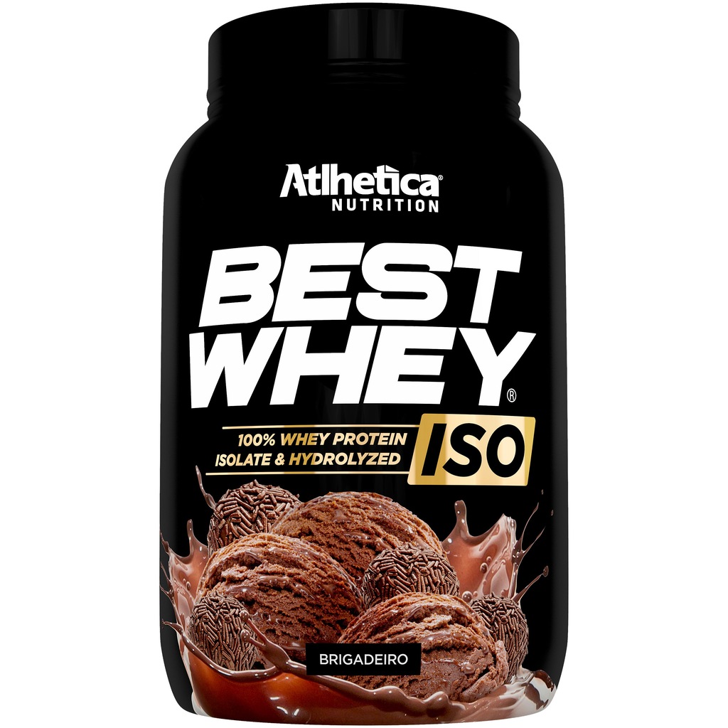 Whey Protein Atlhetica Brigadeiro ISO Best - 900g - Foto 1