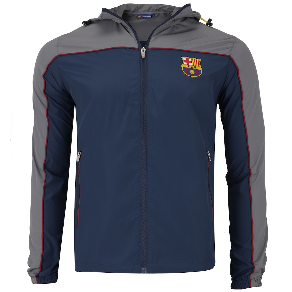 Jaqueta Corta-Vento Barcelona com Capuz - Masculina - Foto 1