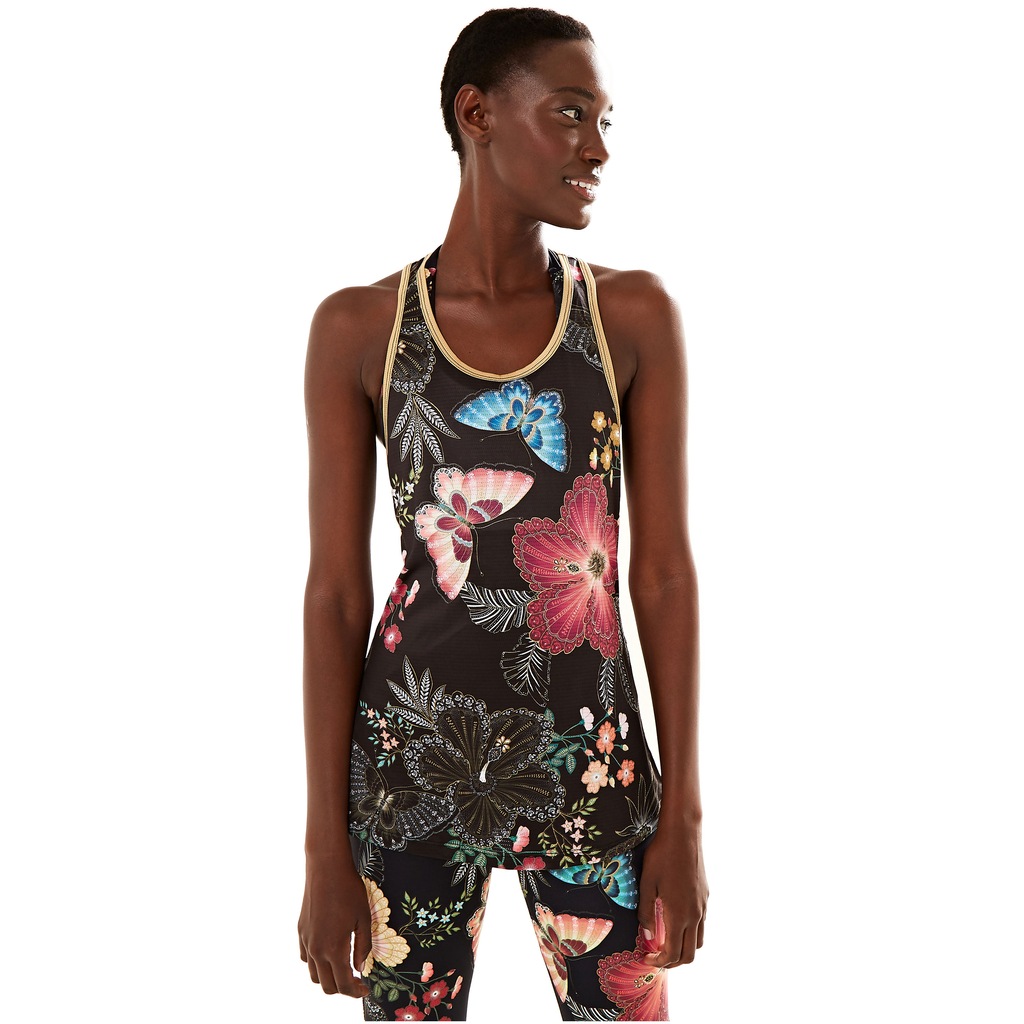 Camiseta Regata Farm Rio Dry Fit Flor de Luz - Feminina - Foto 1