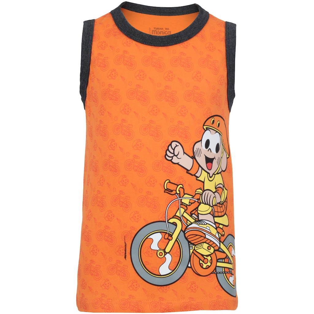 Camiseta Regata Oxer Cascão - Infantil - Foto 1