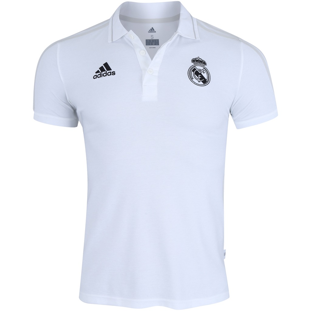 Camisa Polo Real Madrid adidas - Masculina - Foto 1