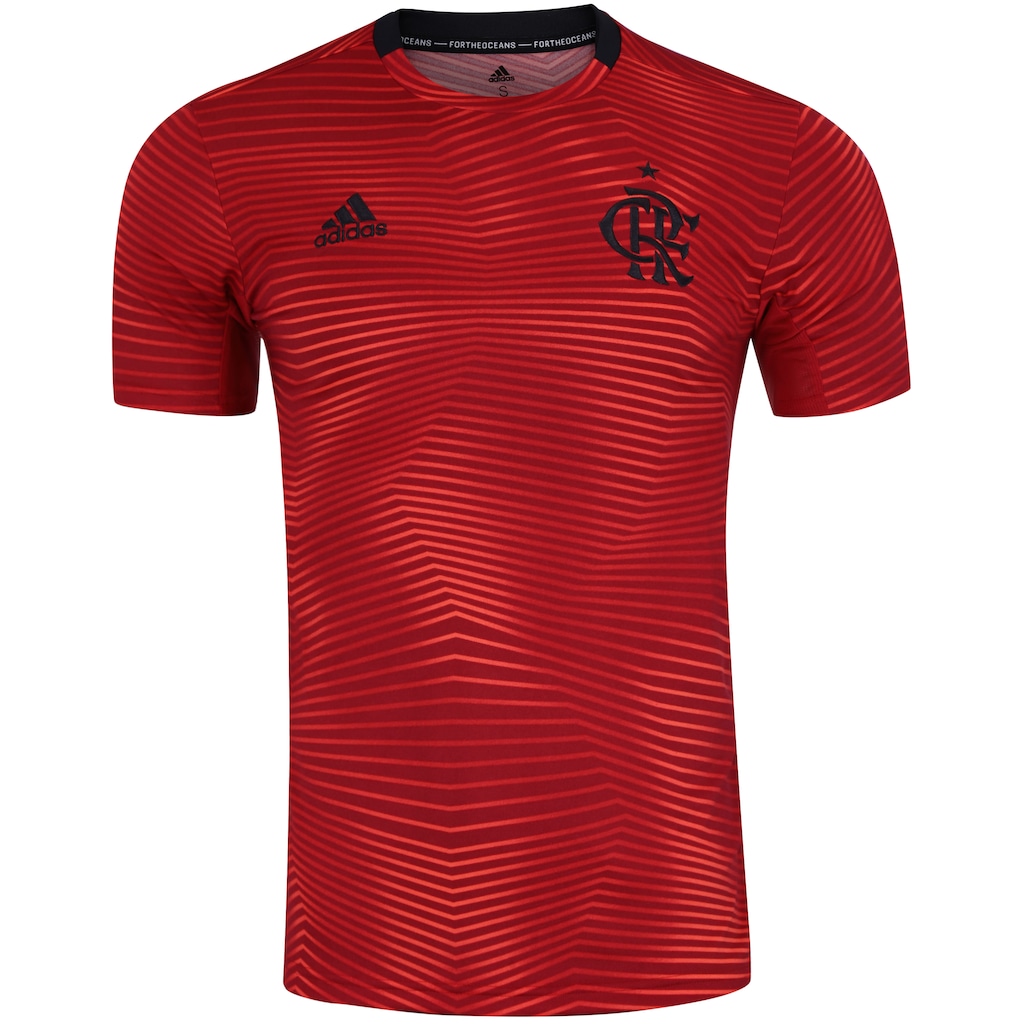 Camisa Pré-Jogo do Flamengo 2019 adidas - Masculina - Foto 1