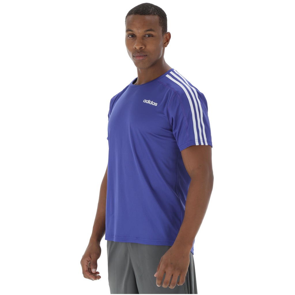 Camiseta adidas D2M 3S 19 - Masculina - Foto 2