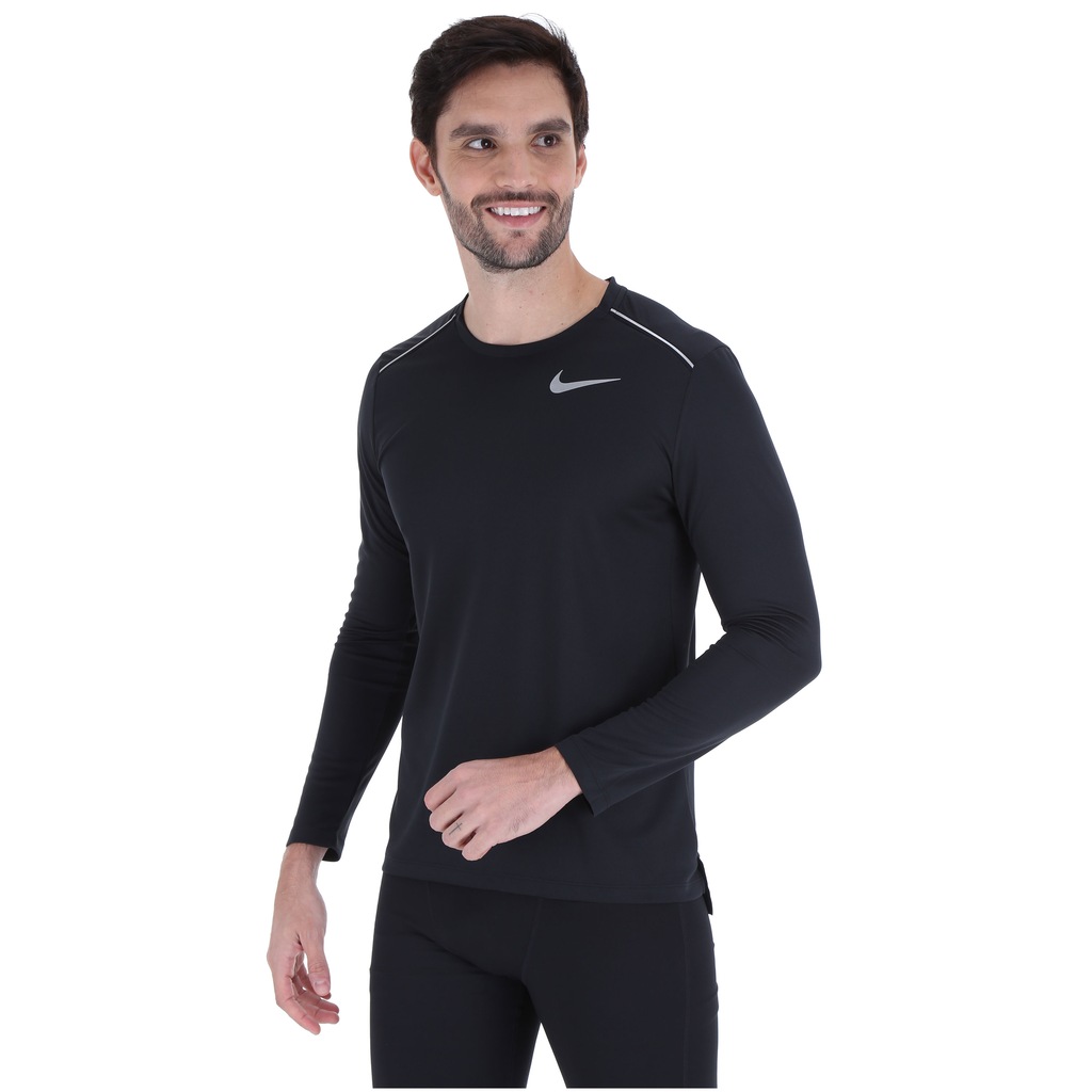 Camiseta Manga Longa Nike Dry Miler - Masculina - Foto 2