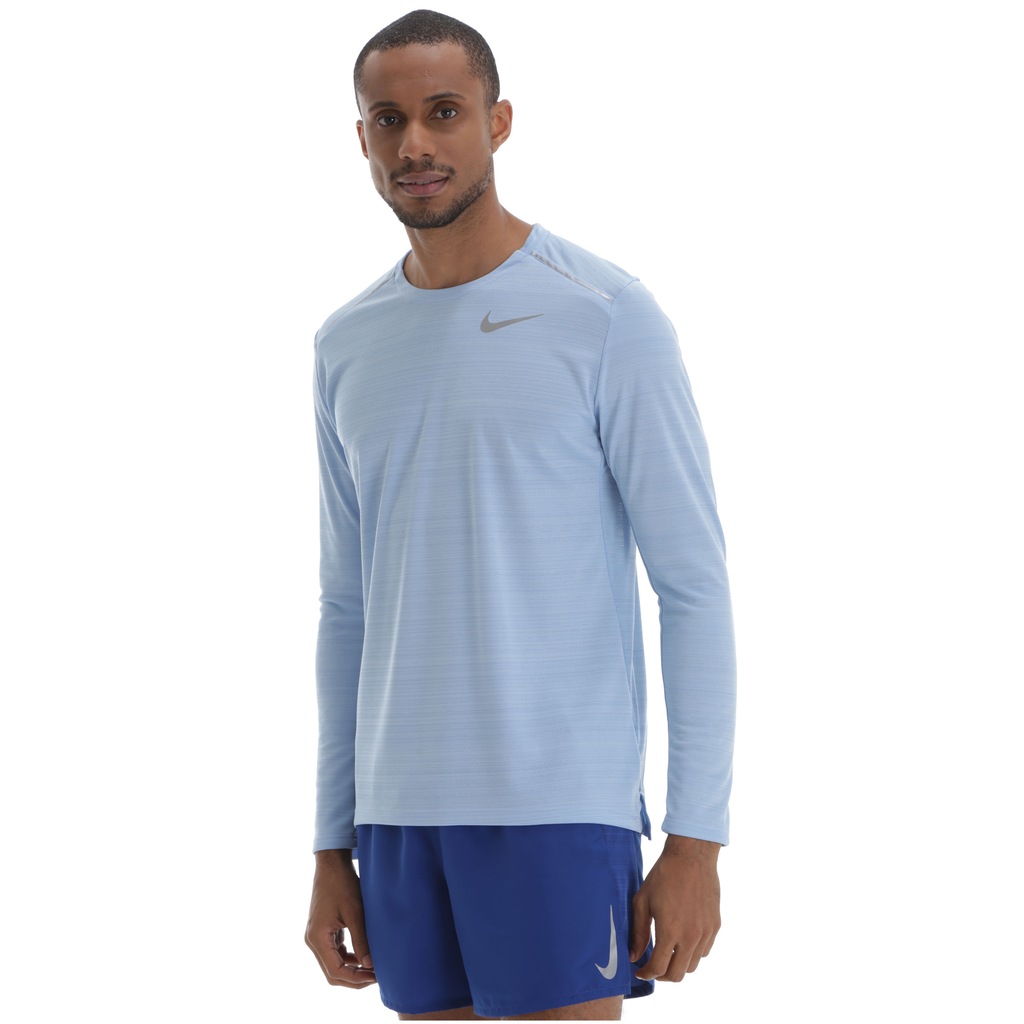 Camiseta Manga Longa Nike Dry Miler - Masculina - Foto 2