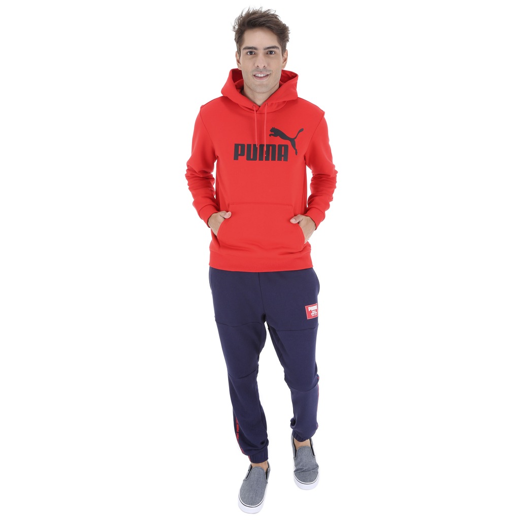 Blusão de Moletom com Capuz Puma Ess Hoody FL Big Logo - Masculino - Foto 5