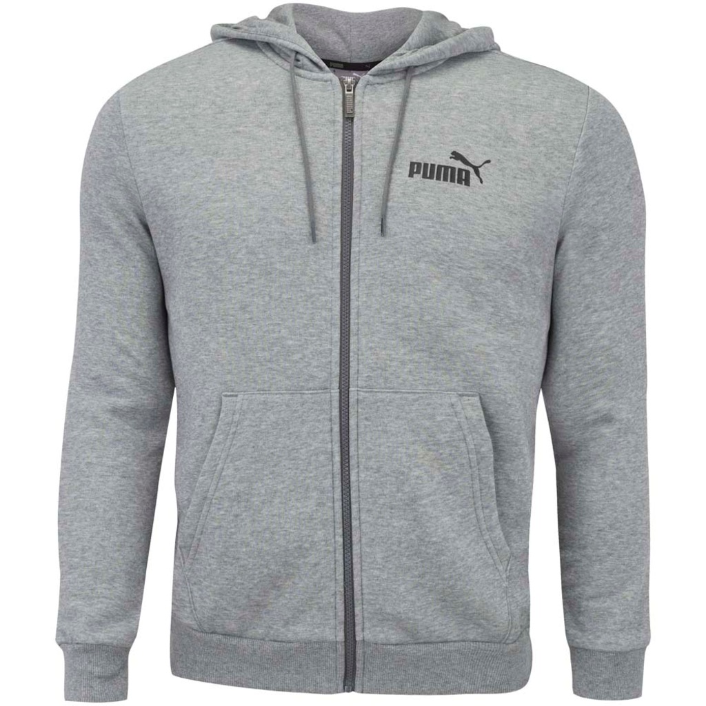 Jaqueta de Moletom com Capuz Puma Ess FZ Hoody FL - Masculina - Foto 1