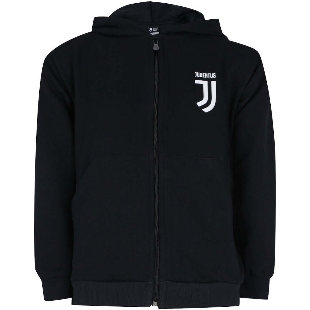 Jaqueta de Moletom Juventus com Capuz - Infantil - Foto 1