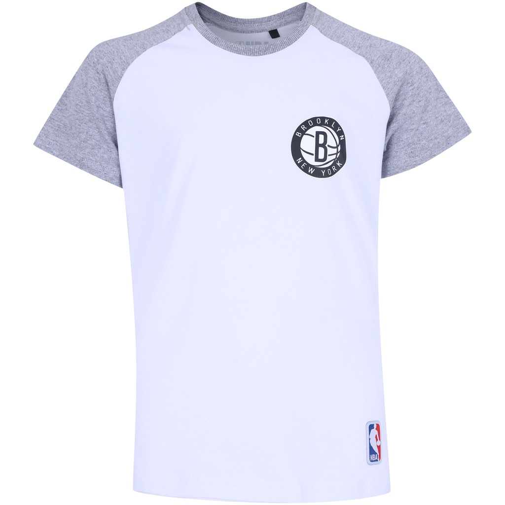 Camiseta NBA Brooklyn Nets Raglan Mini Logo - Infantil - Foto 1