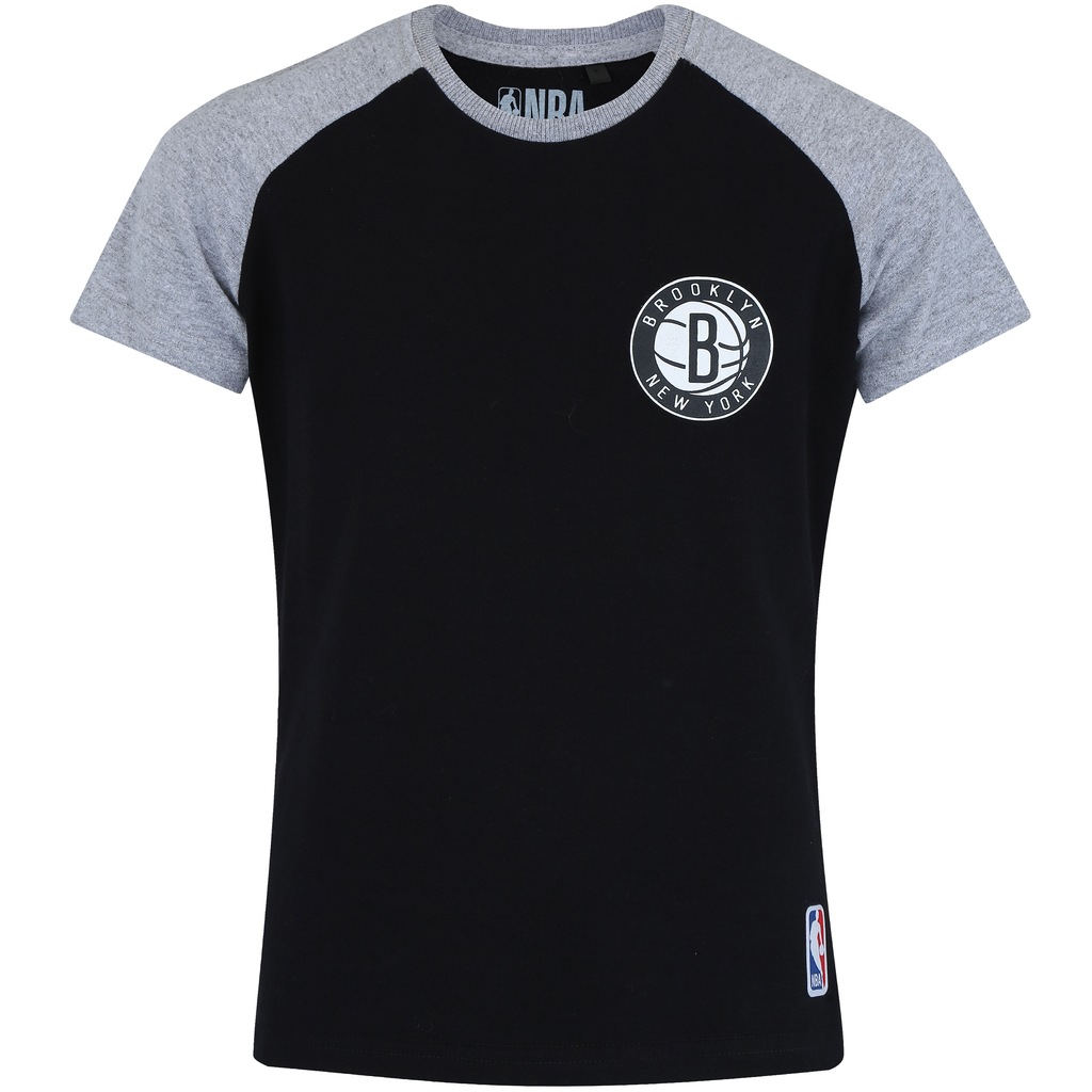 Camiseta NBA Brooklyn Nets Raglan Mini Logo - Infantil - Foto 1