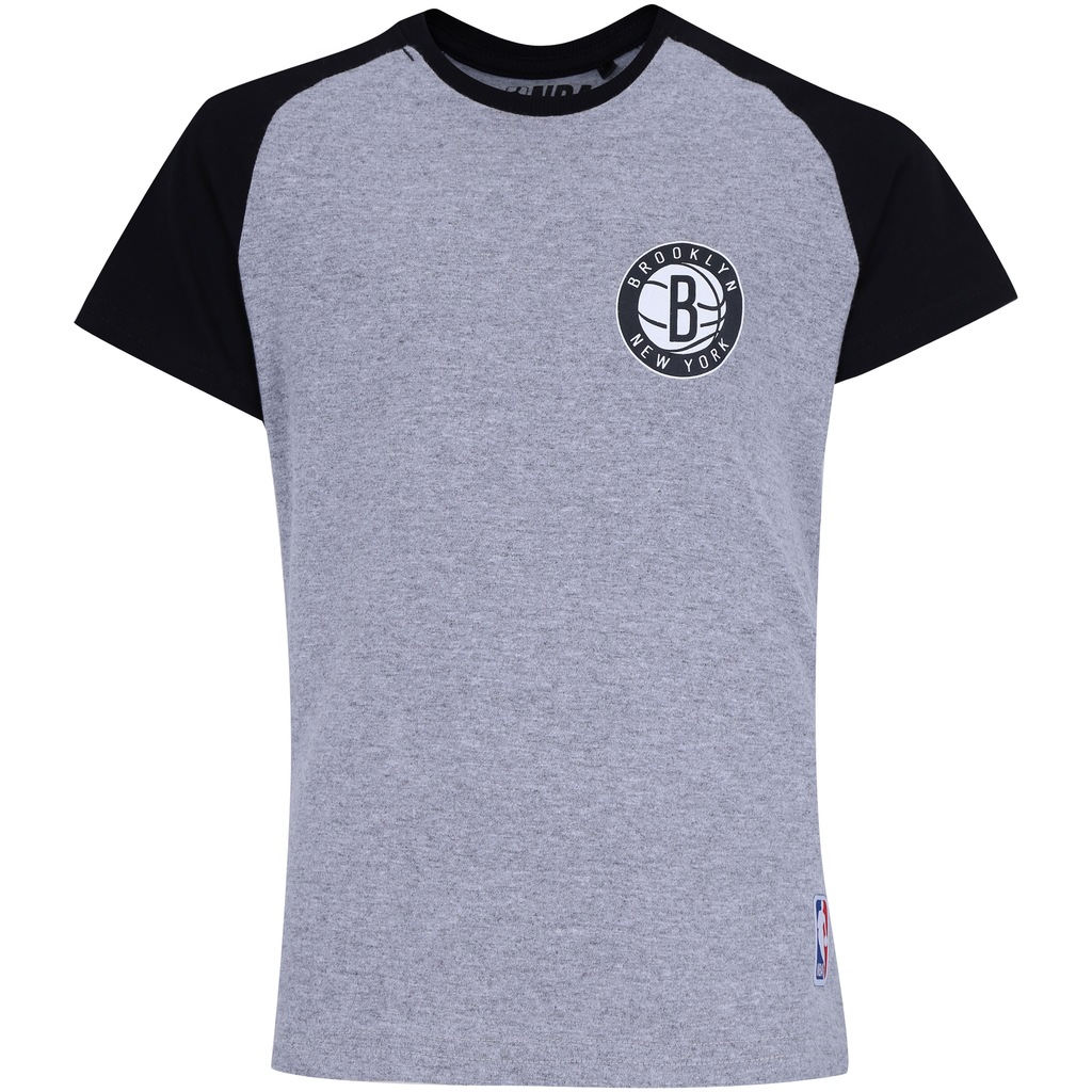 Camiseta NBA Brooklyn Nets Raglan Mini Logo - Infantil - Foto 1