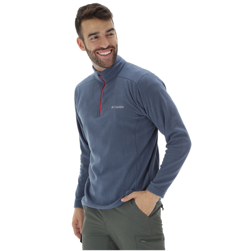 Blusão de Frio Fleece com Proteção Solar UV Columbia Klamath Range II Half Zip - Masculino - Foto 2