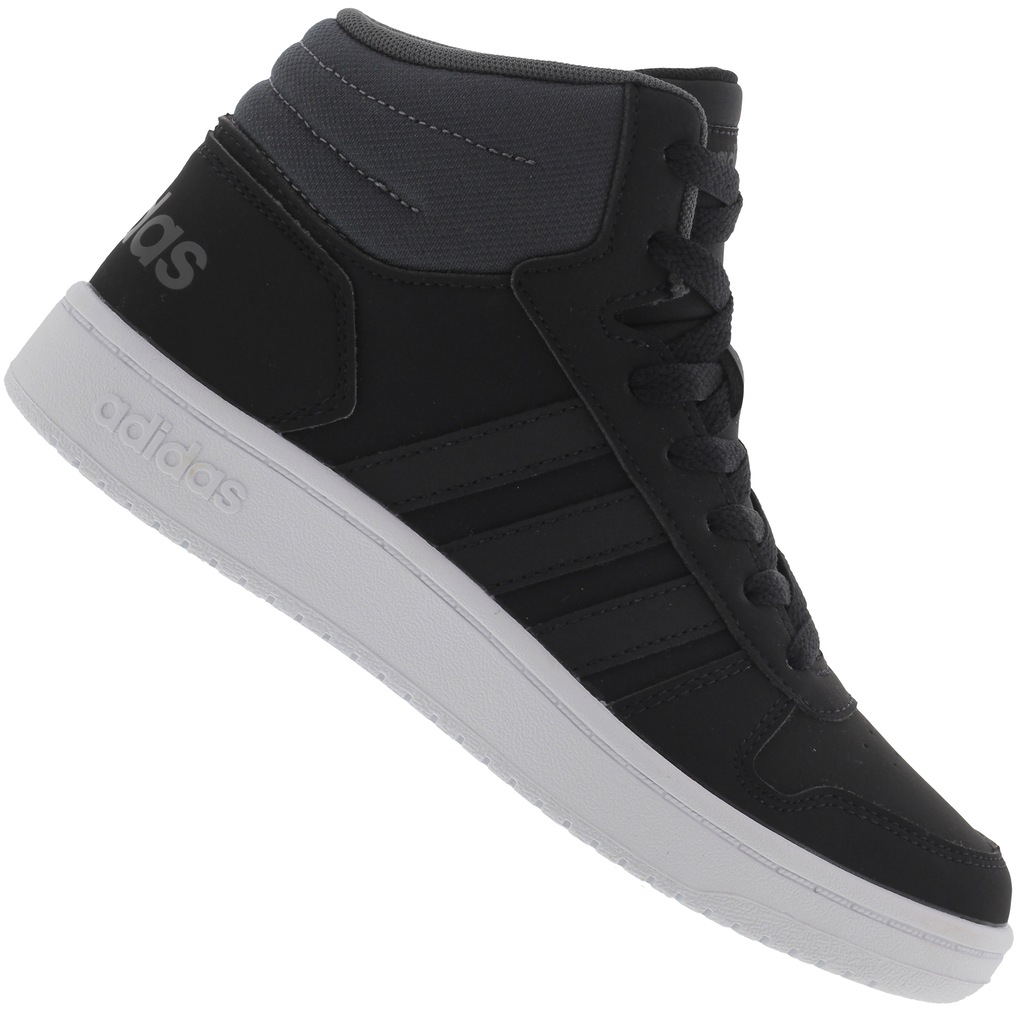 Tênis Cano Alto adidas Hoops 2.0 K - Infantil - Foto 1