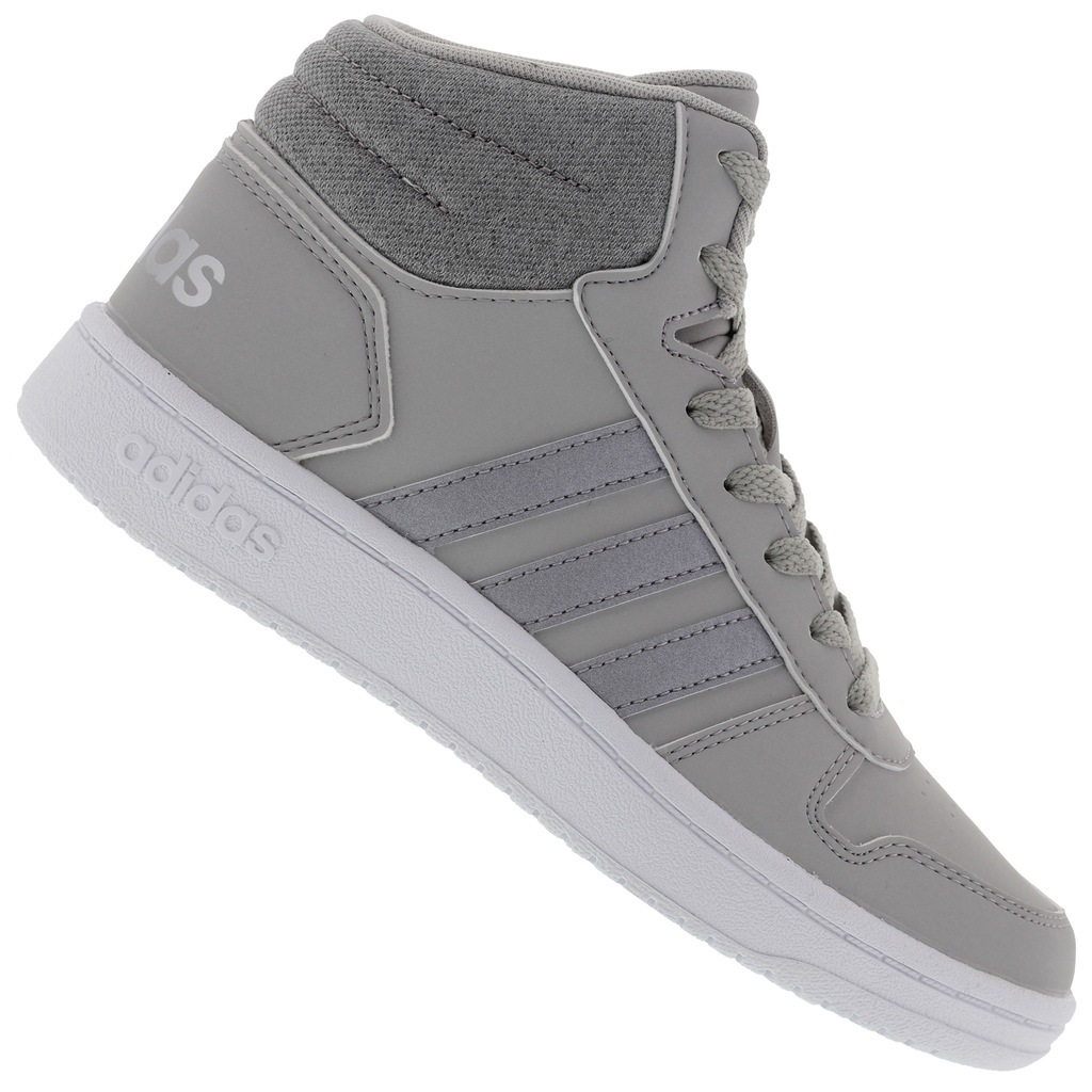 Tênis Cano Alto adidas Hoops 2.0 K - Infantil - Foto 1