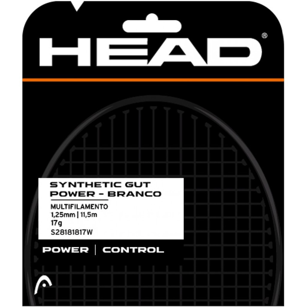 Corda para Raquete de Tênis Head Synt Gut Power 17 1,25mm - 11,5m