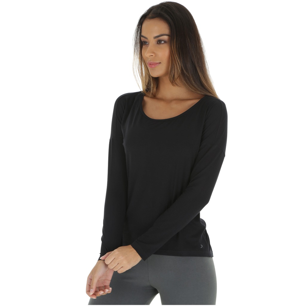 Camiseta Manga Longa Oxer Tereza - Feminina - Foto 1