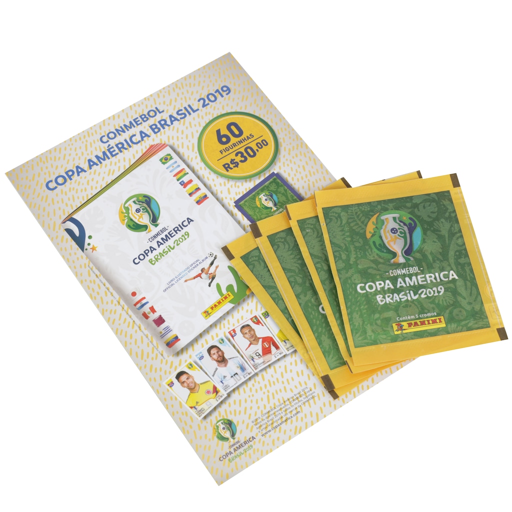 Kit de Figurinhas Panini Copa América 2019 - 60 Figurinhas - Foto 1