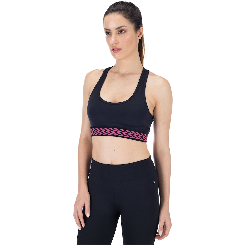 Top Fitness com Bojo Oxer Elástico Jacquard - Adulto