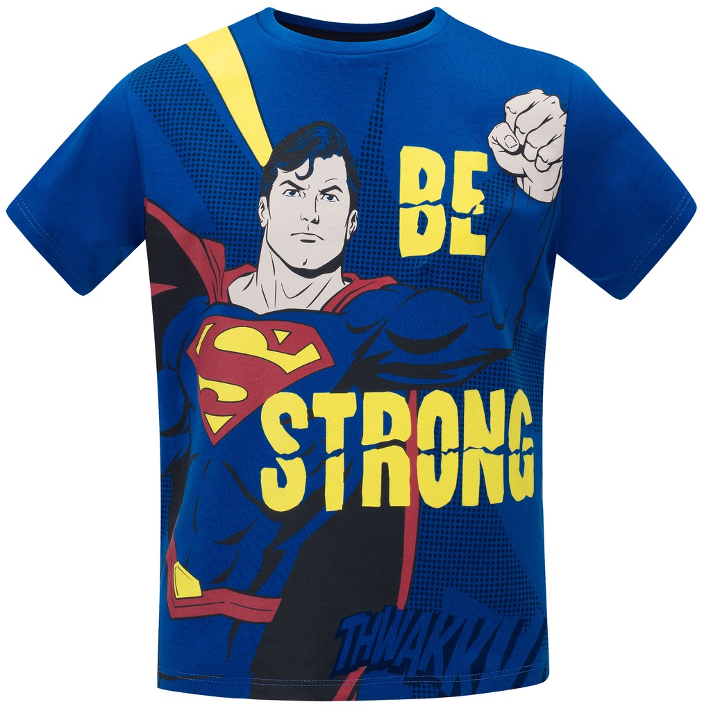 Camiseta Liga da Justiça Super-Homem Be Strong - Infantil - Foto 1