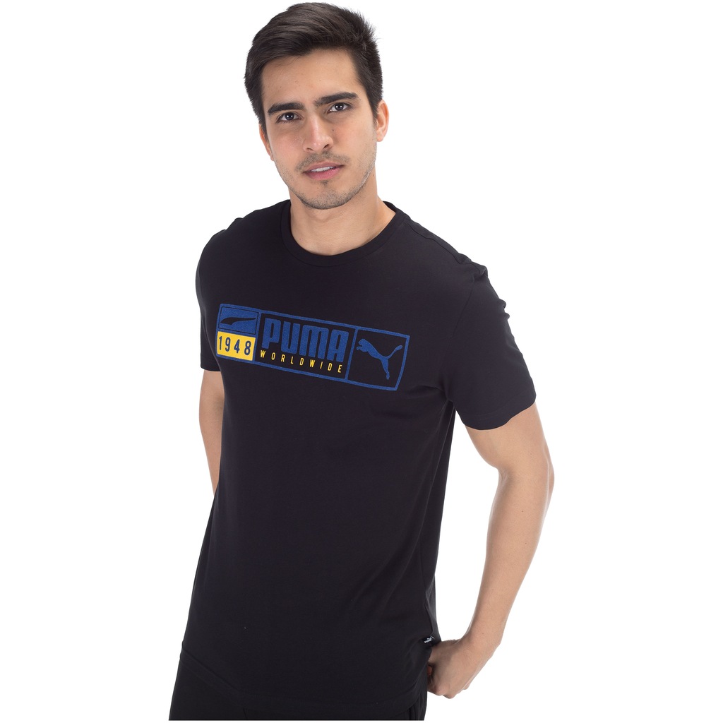 Camiseta Puma Gold Plate Brand - Masculina - Foto 2