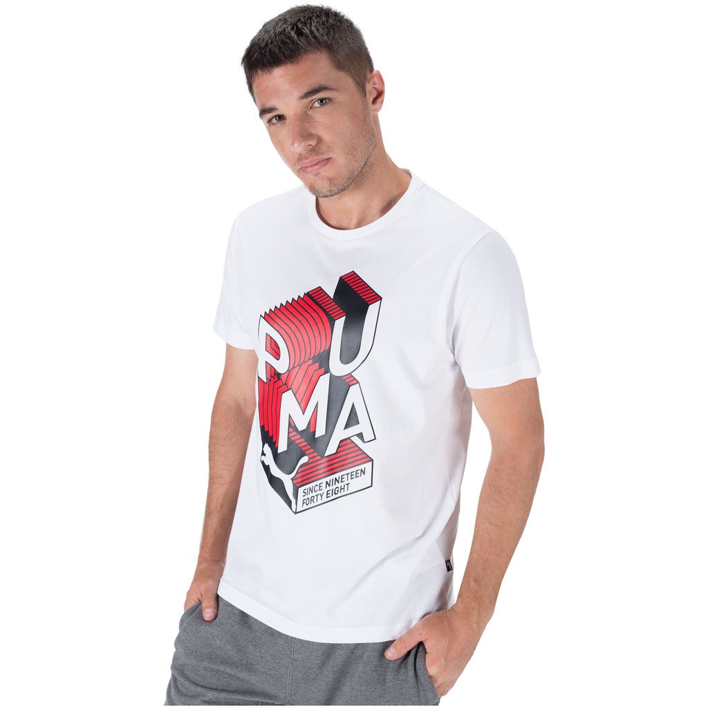 Camiseta Puma Effect Interest - Masculina - Foto 2