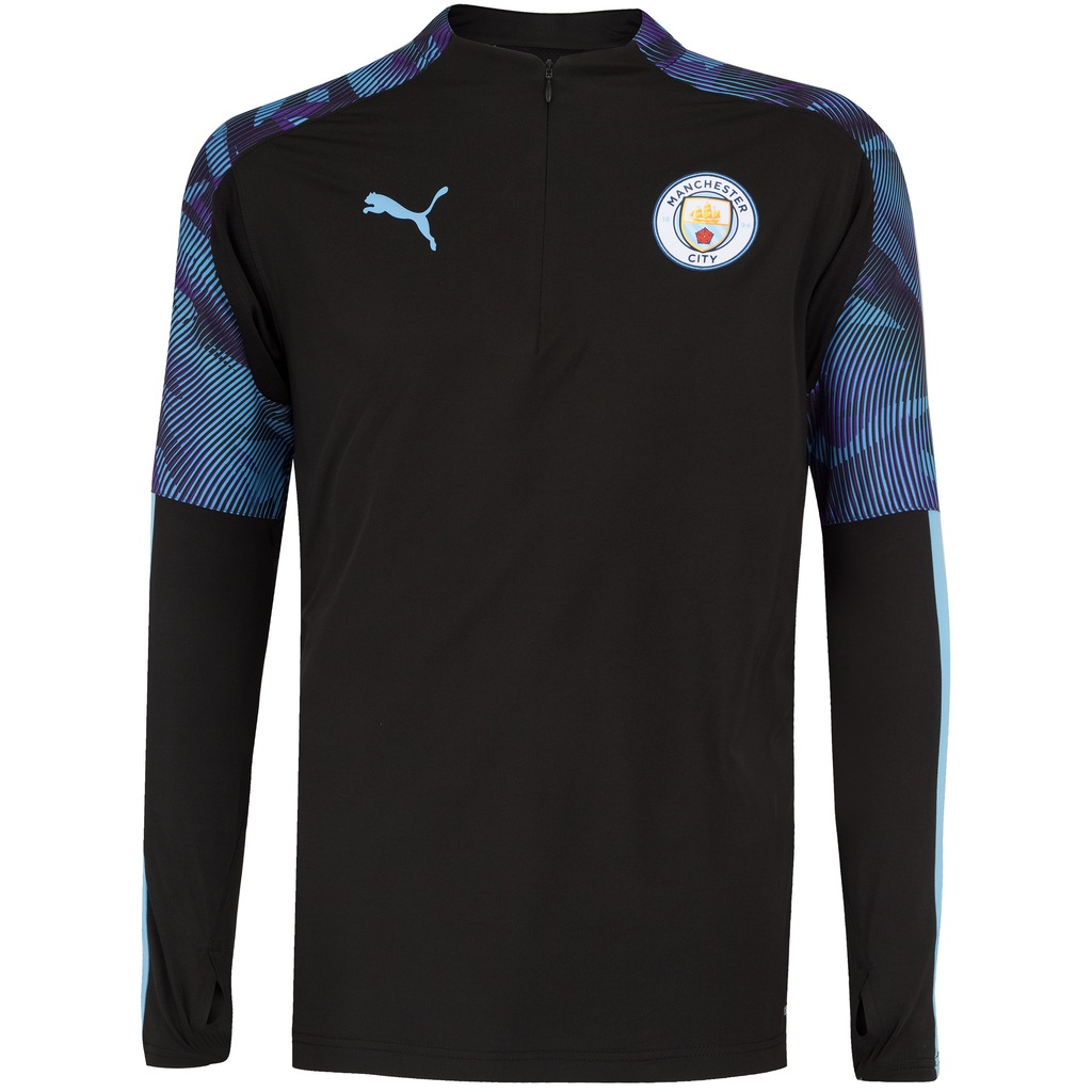 Blusa de Treino Manchester City 19/20 1/4 Zip Puma - Masculina - Foto 1