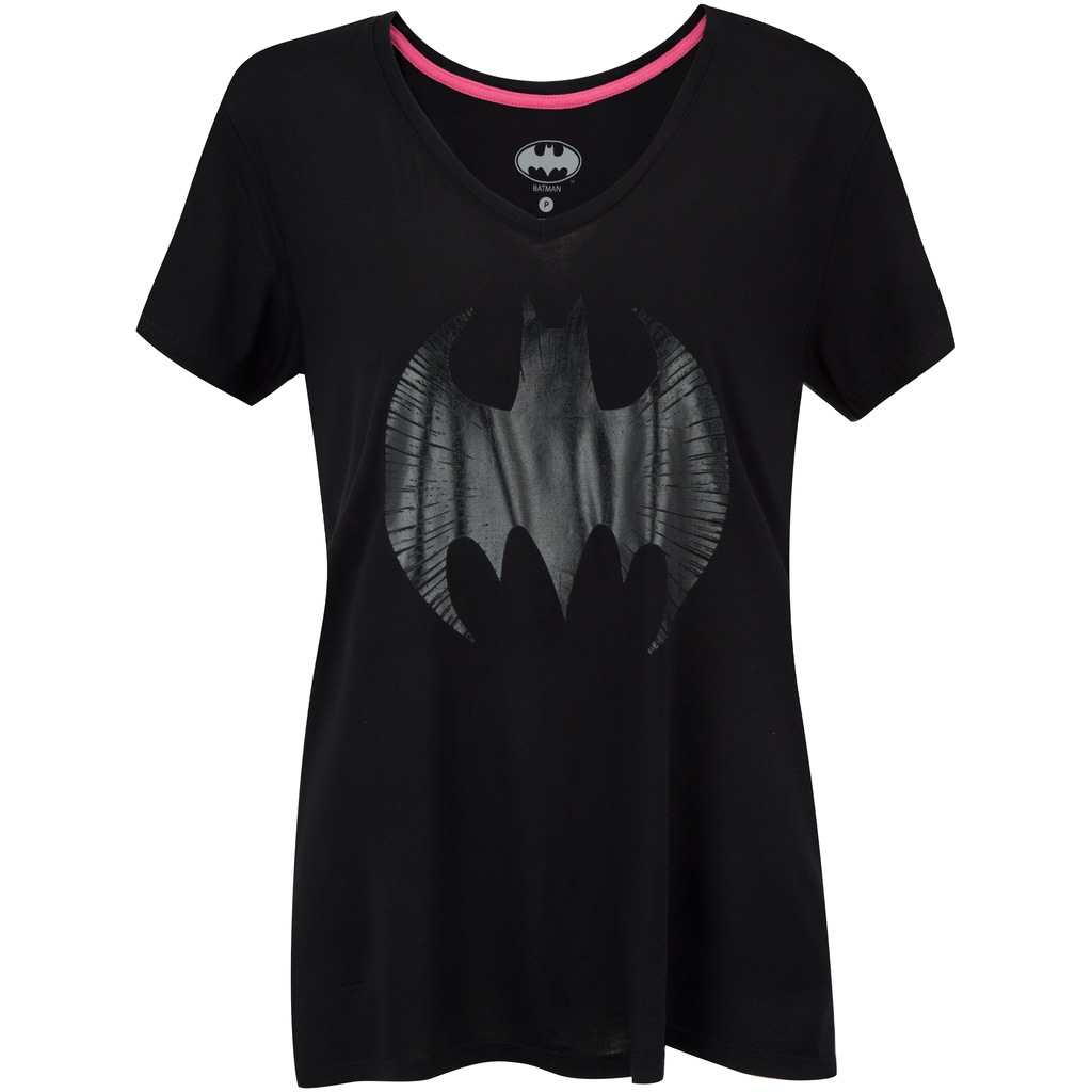Camiseta Liga da Justiça Batman Logo - Feminina - Foto 1