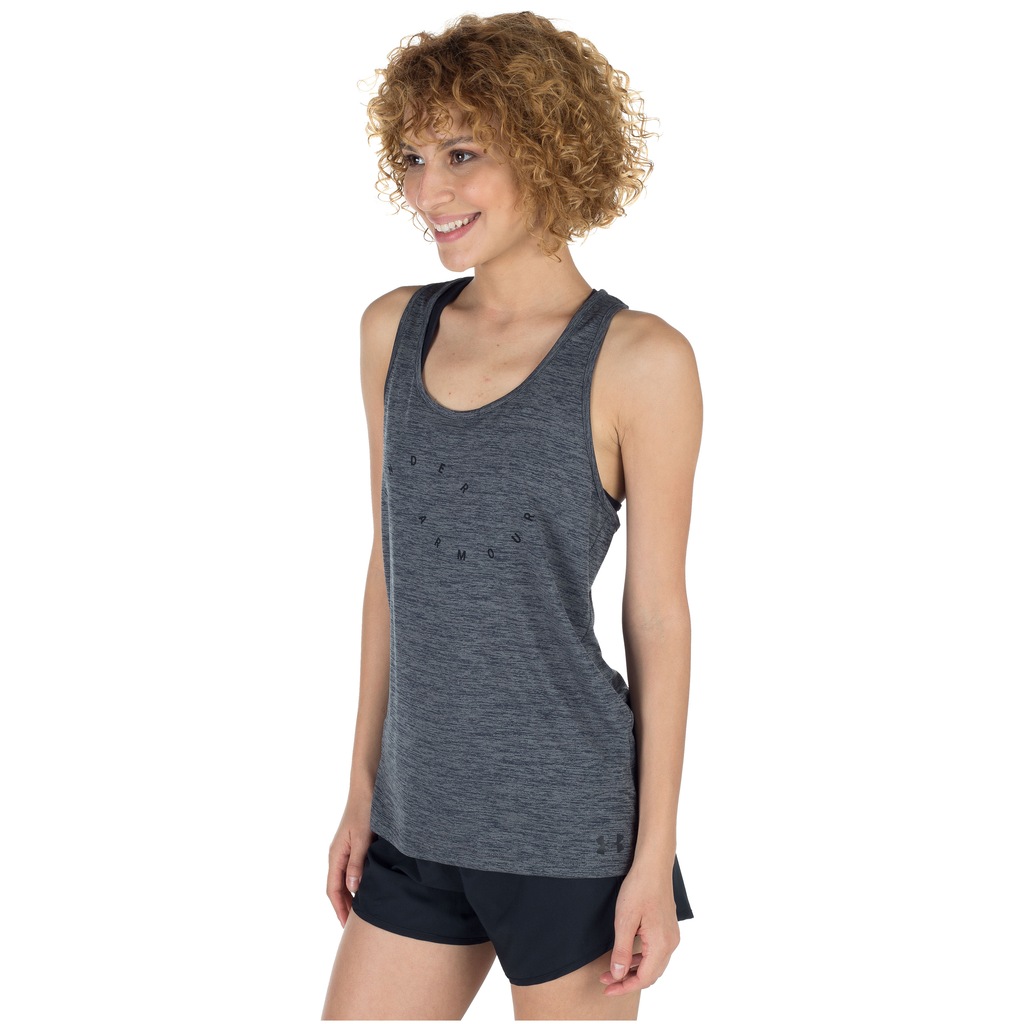 Camiseta Regata Under Armour Tech Graphic - Feminina - Foto 2