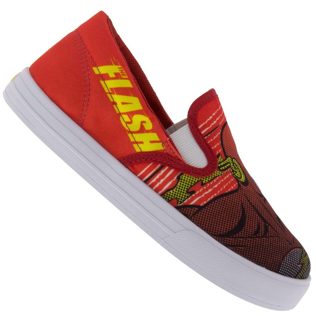 Tênis Infantil Liga da Justiça Flash Slip On - Foto 1