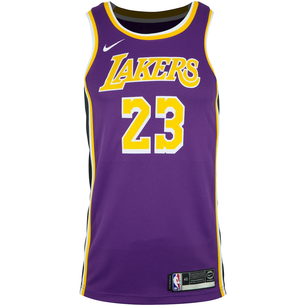 NIKE Los Angeles Lakers#23レブロン．ジェームズ Camisa Regata Nike Los Angeles Lakers Lebron James 23 - Masculina