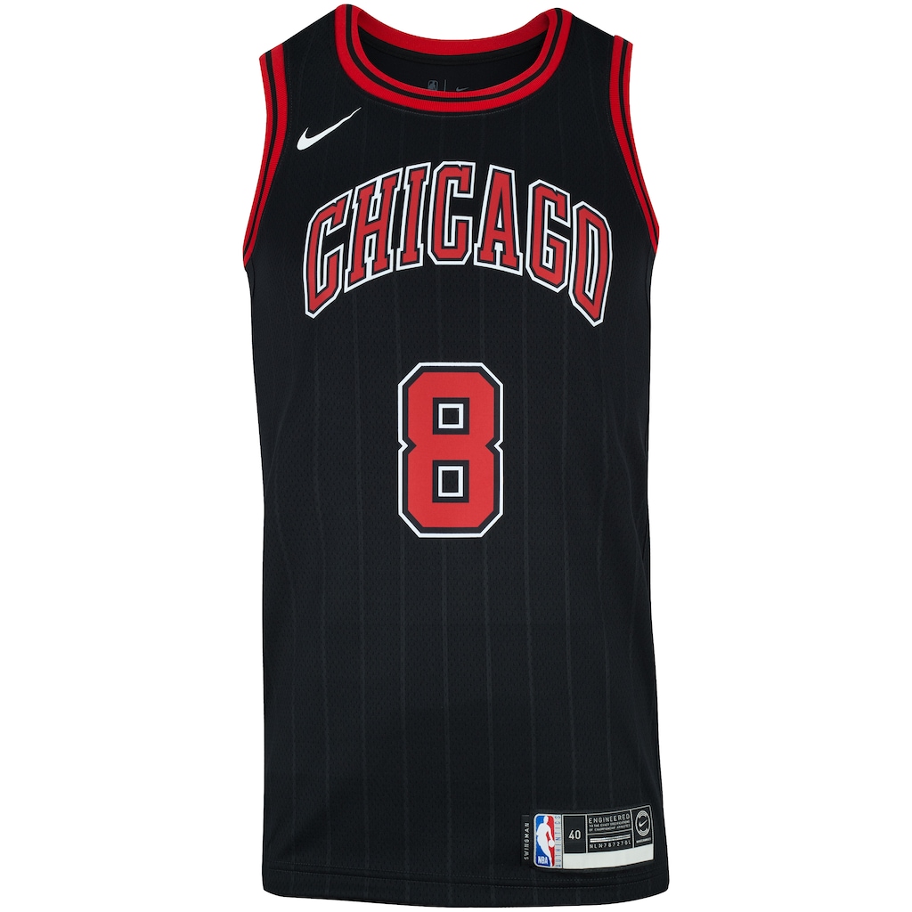 Camisa Regata Nike NBA Chicago Bulls Zach LaVine 8 - Masculina - Foto 1