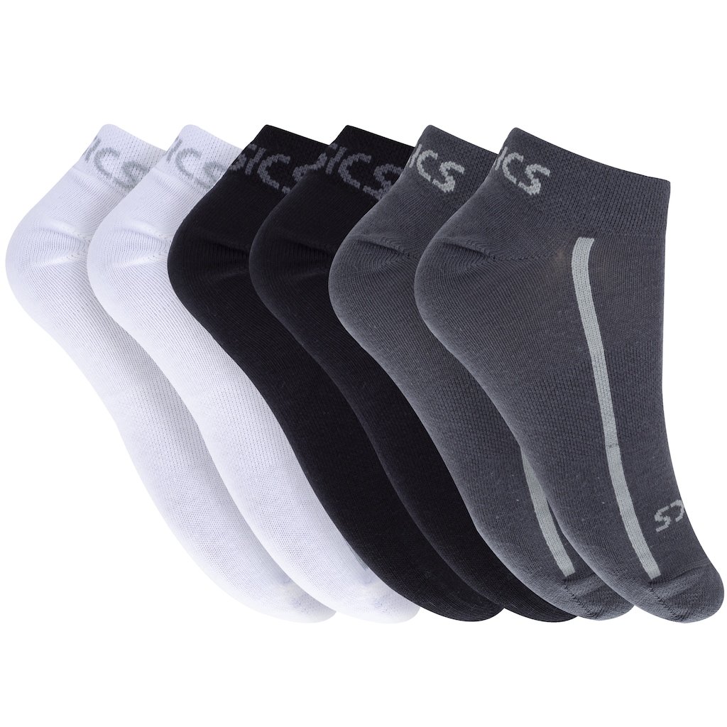 Imagem 1 do produto Kit de Meias Asics No Show Soft com 6 Pares - 34 Ao 38 - Feminino