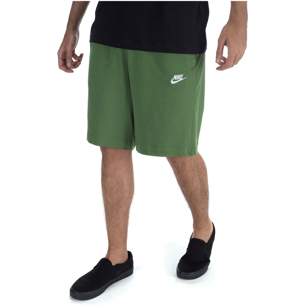 Bermuda Masculina Nike Club Jersey Moletom Leve - Foto 1