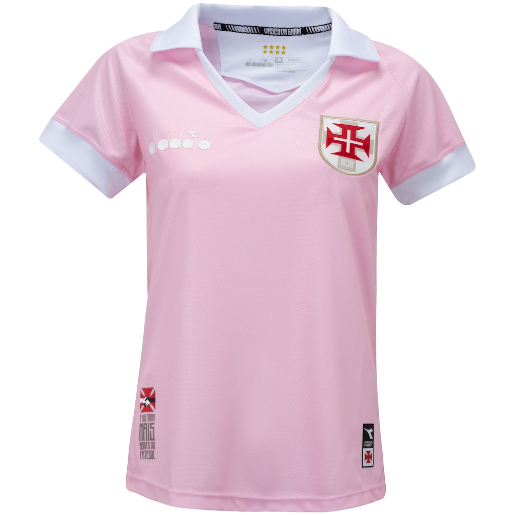 Camisa do Vasco da Gama 2019 Outubro Rosa Diadora - Feminina - Foto 1