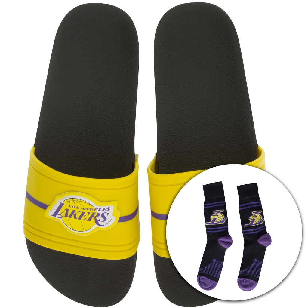 Chinelo Rider NBA + 1 Par de Meias - Slide - Masculino - Foto 1