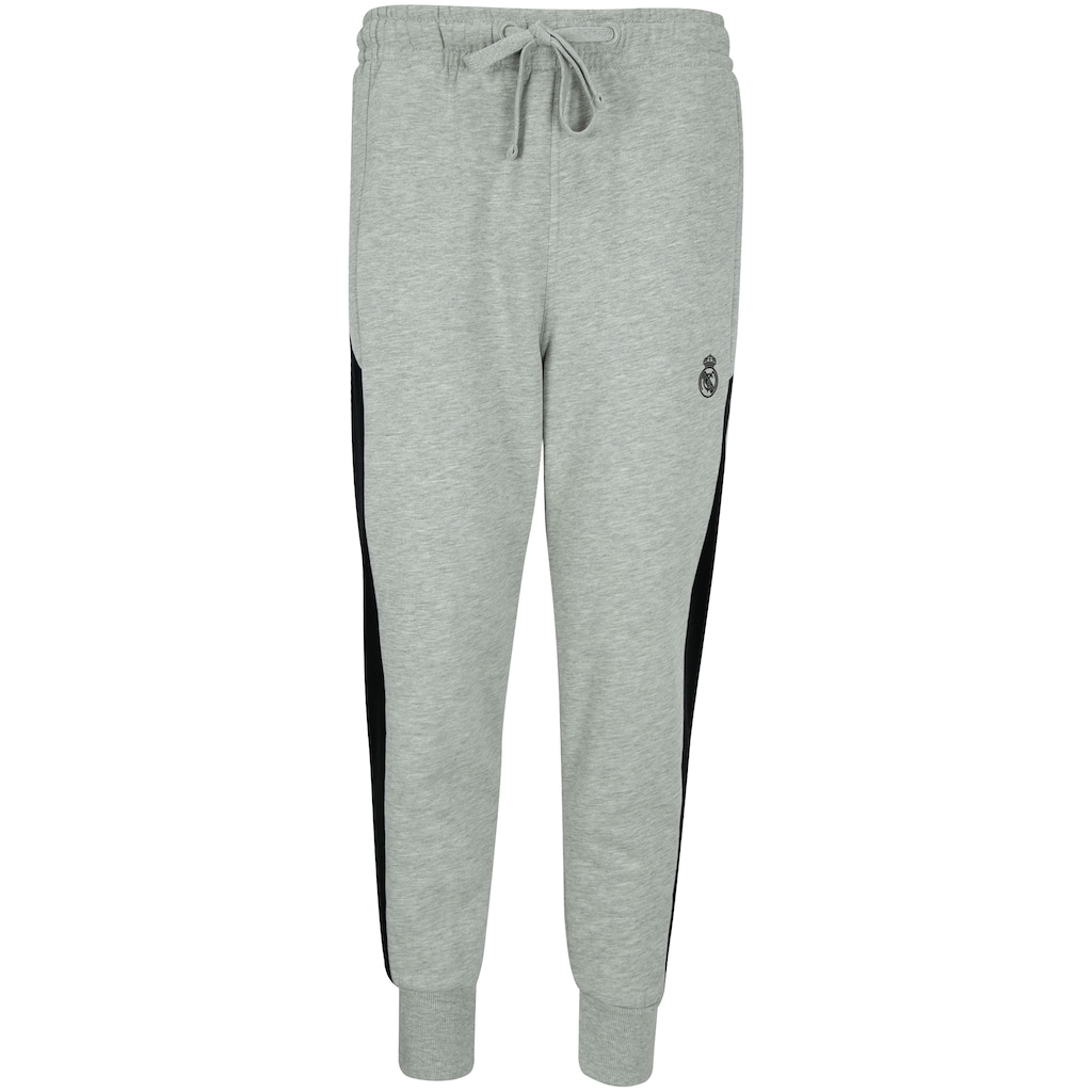 Calça de Moletom Real Madrid Recorte Lateral - Masculina - Foto 1