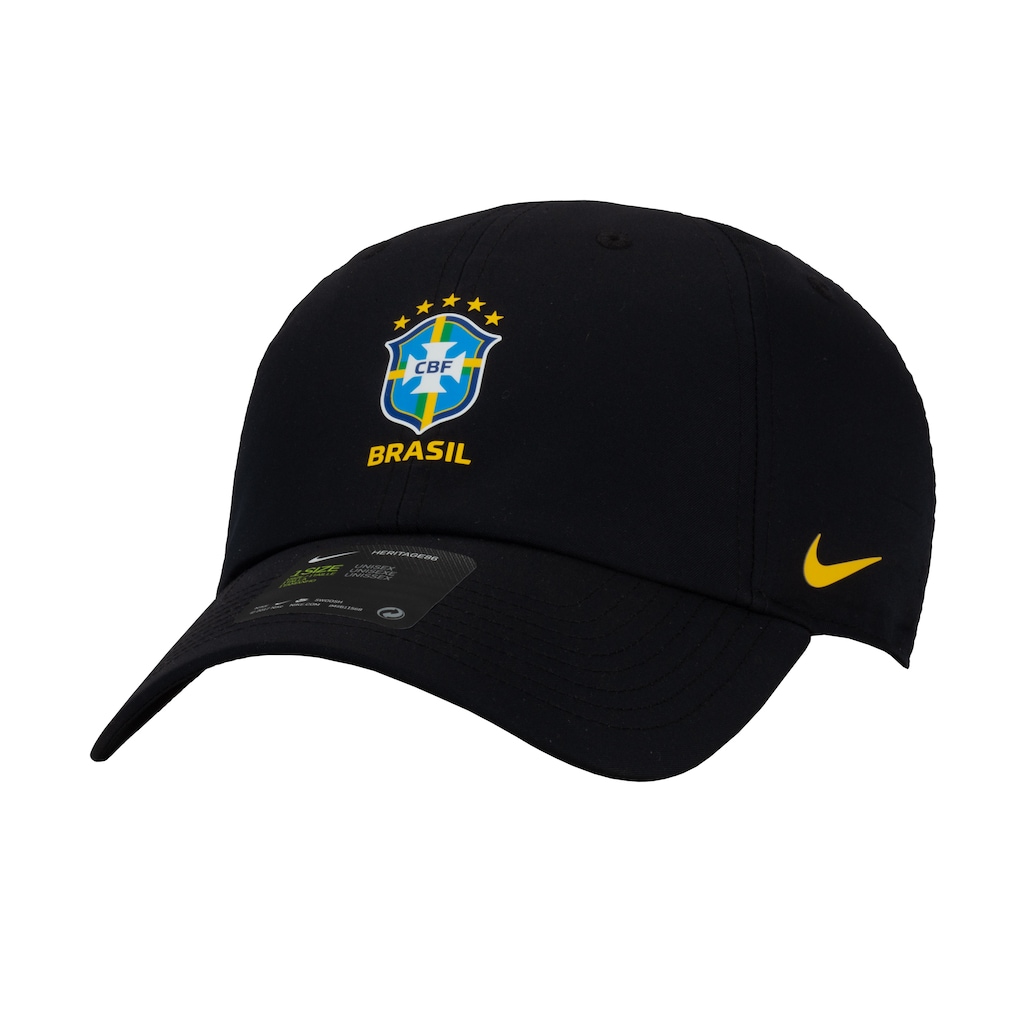 Boné Aba Curva da Seleção Brasileira Nike - Strapback - Adulto - Foto 1