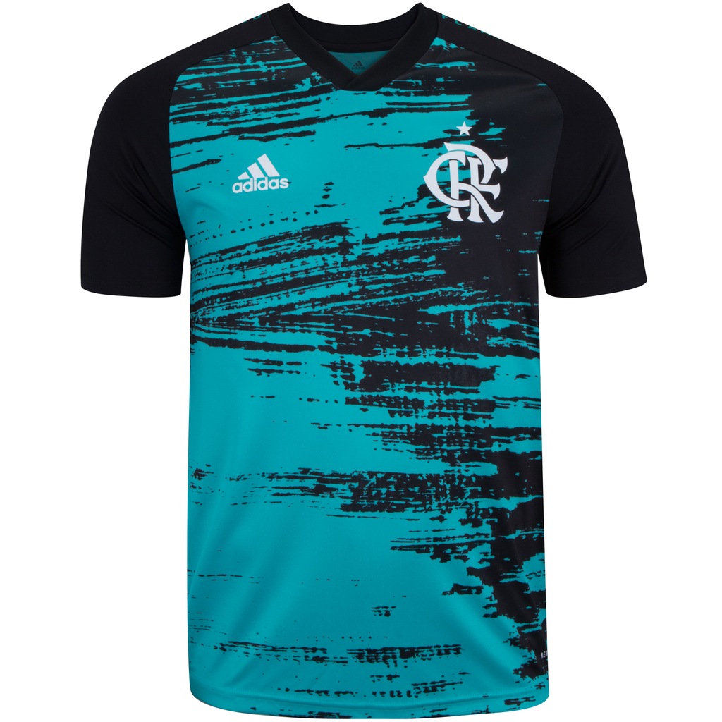 Camisa Pré-Jogo do Flamengo 2020 adidas - Masculina - Foto 1